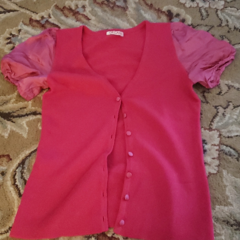 Organic cashmere top. S